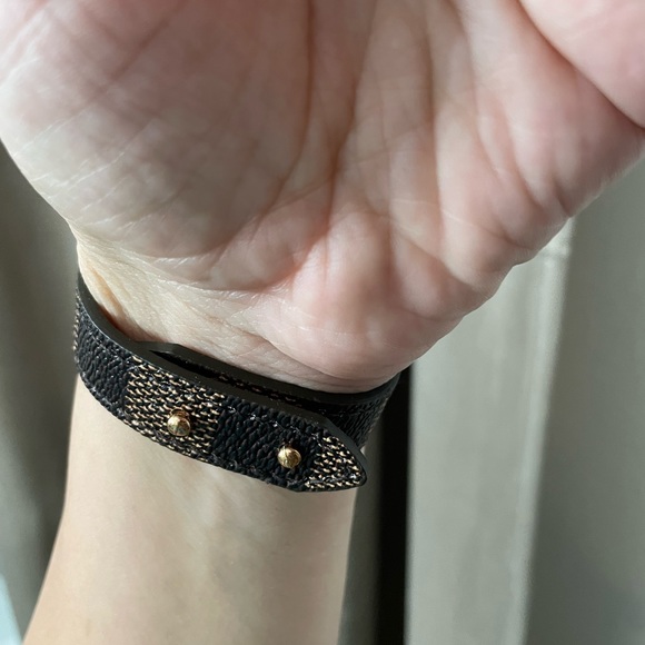 Fashion modern leather plaid bracelet hand accessories - Picture 5 of 10